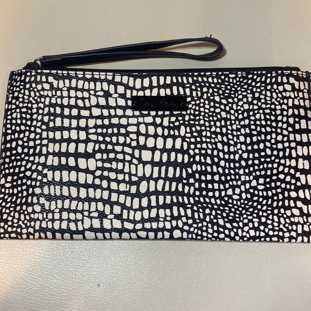 Vera Bradley slim zip wristlet faux leather